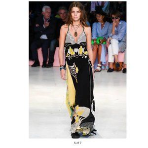 NWT ETRO Open-back floral-print silk-crepe maxi dress
